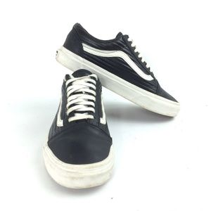VANS | Old School Leather Black and White